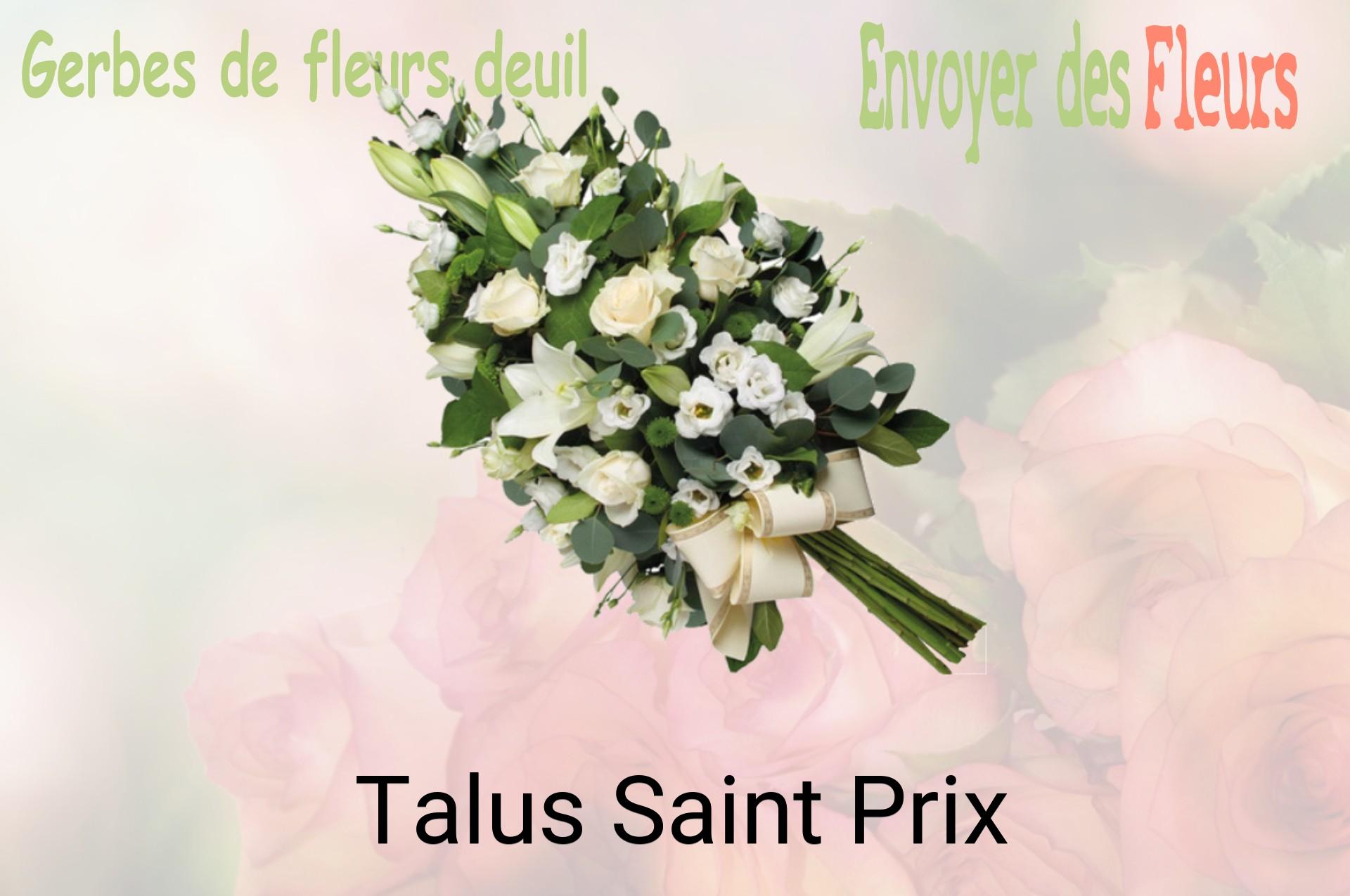 Gerbe de fleurs de deuil livrée à Talus-Saint-Prix